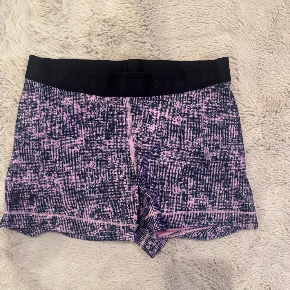 Under Armour Pink and Black Athletic Shorts